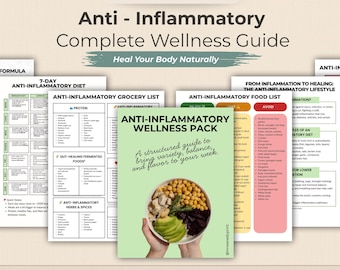 Entzündungshemmender 7-Tage-Speiseplan: Wellness-Pack (Digitaler Download PDF)