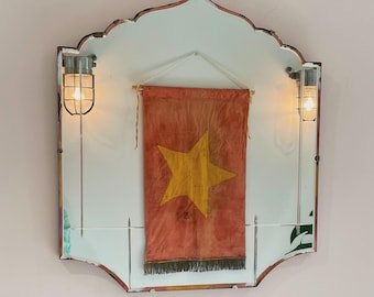 Rising Sun Mirror - vintage art deco mirror