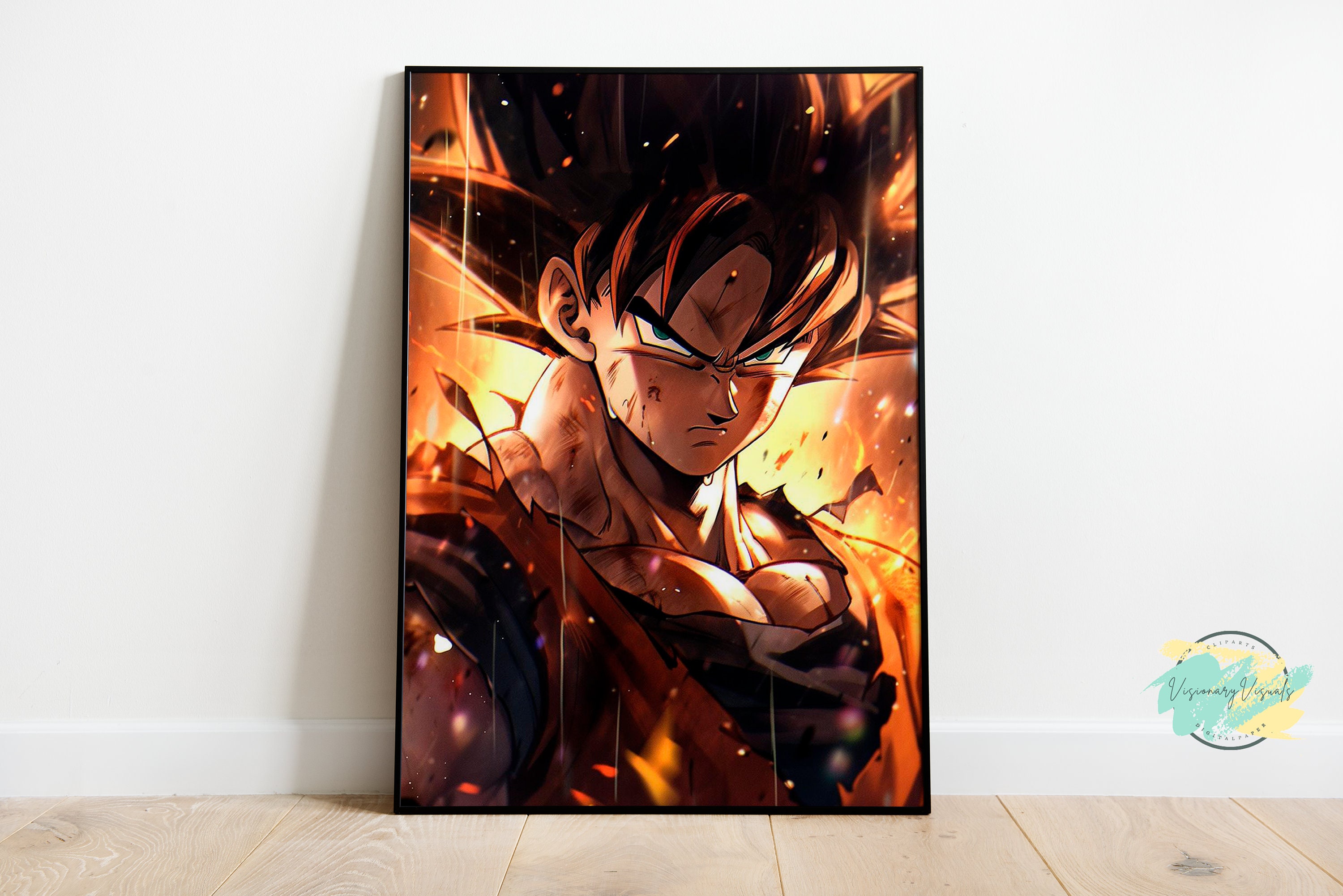 Goku Posters Set of 4, DBZ, DB Anime Poster, Son Goku, DBZ Decor, Manga