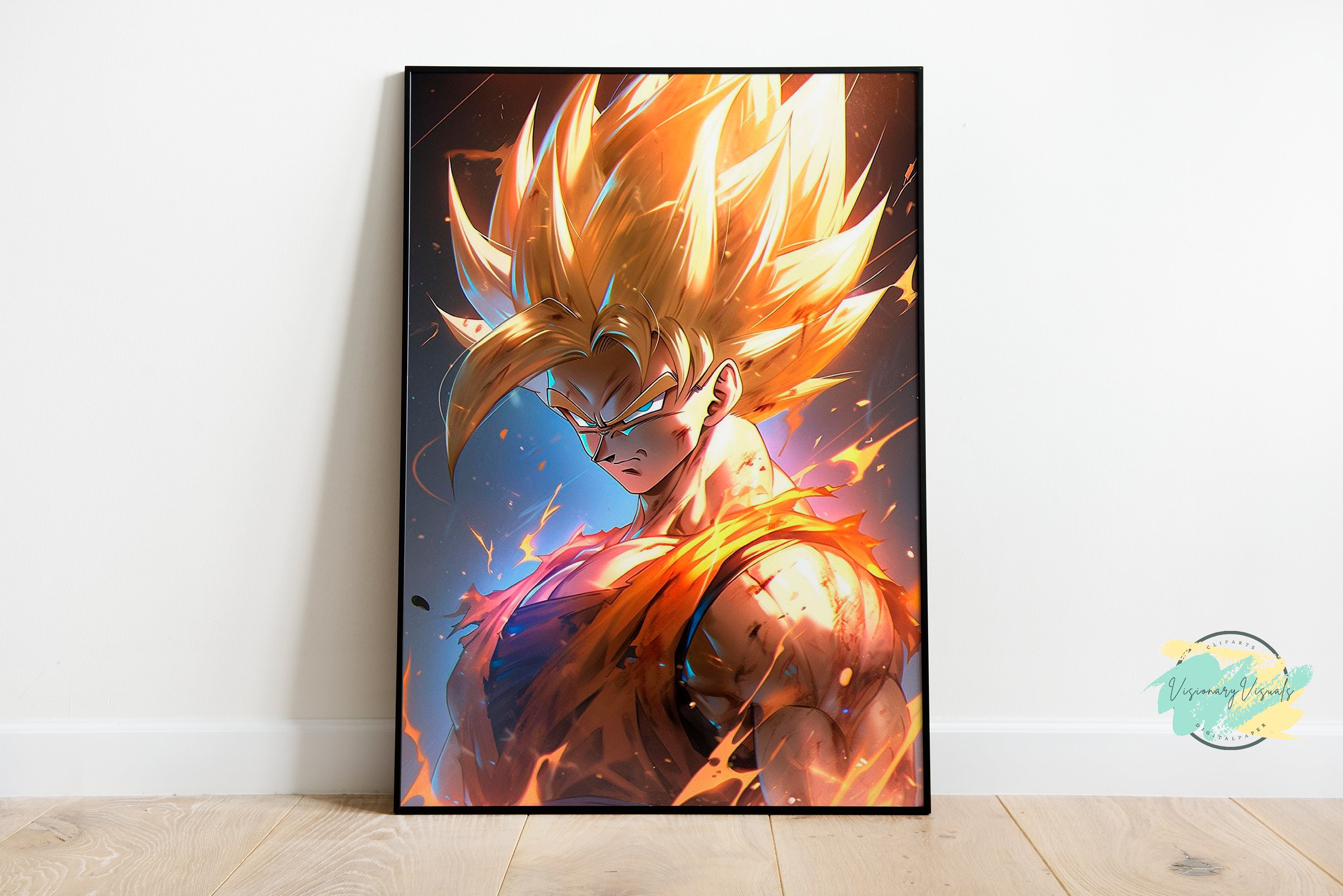 Goku Posters Set of 4, DBZ, DB Anime Poster, Son Goku, DBZ Decor, Manga