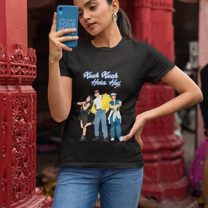 T-shirt Kuch Kuch Hota Hai Indiase film l Bollywood-films l T-shirt Desi l Iconische Bollywood-film l T-shirt Shahrukh Khan l Kajol l SRK-t-shirt
