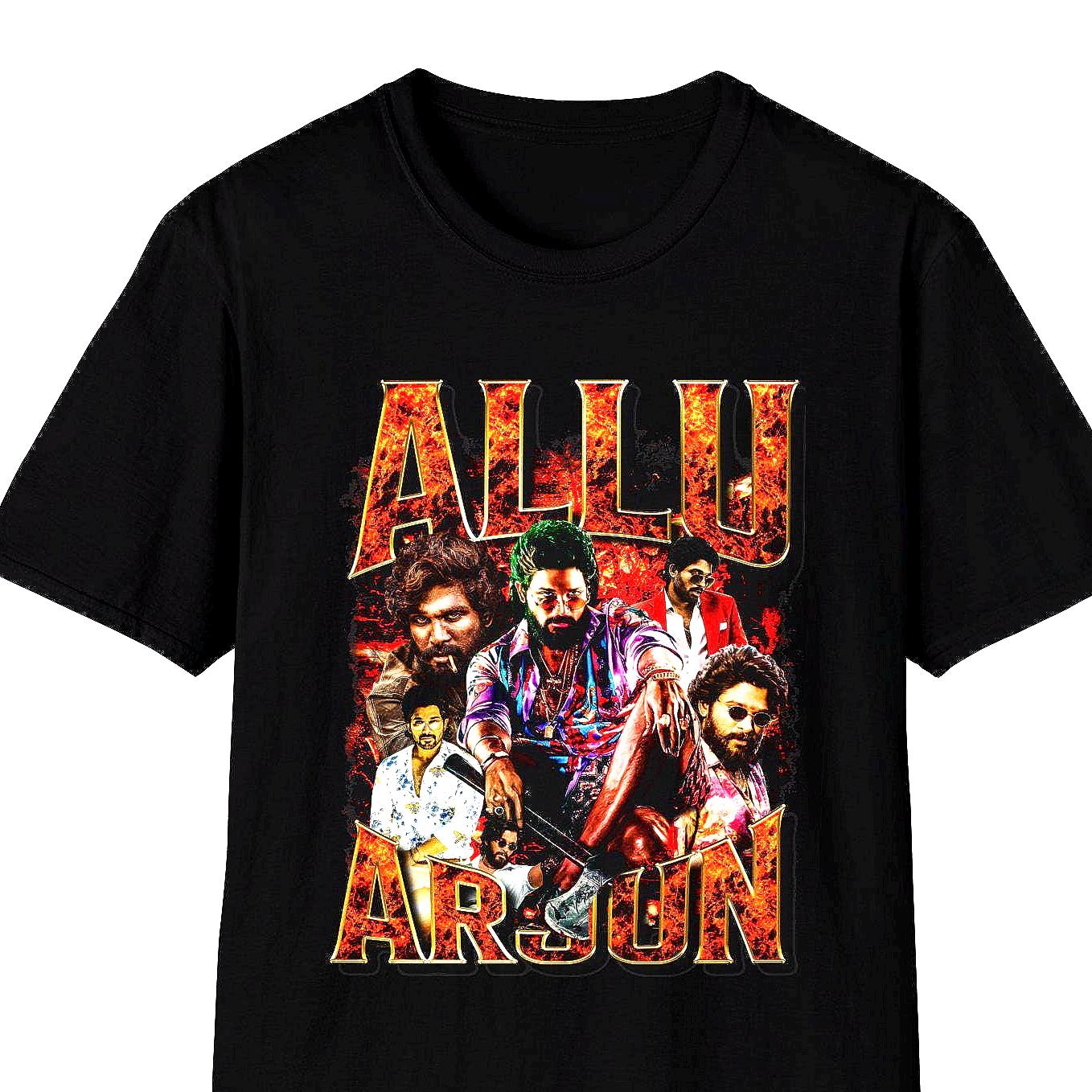 Sleeve Allu Arjun T Shirt Online Allu Arjun T Shirt Pushpa The