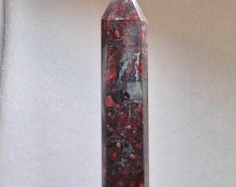 Tall What Will Be Red Que Sera 6 Sided Obelisk Point