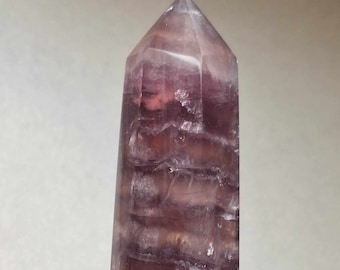 Gorgeous Lavender Fluorite Obelisk with Lots of Rainbows