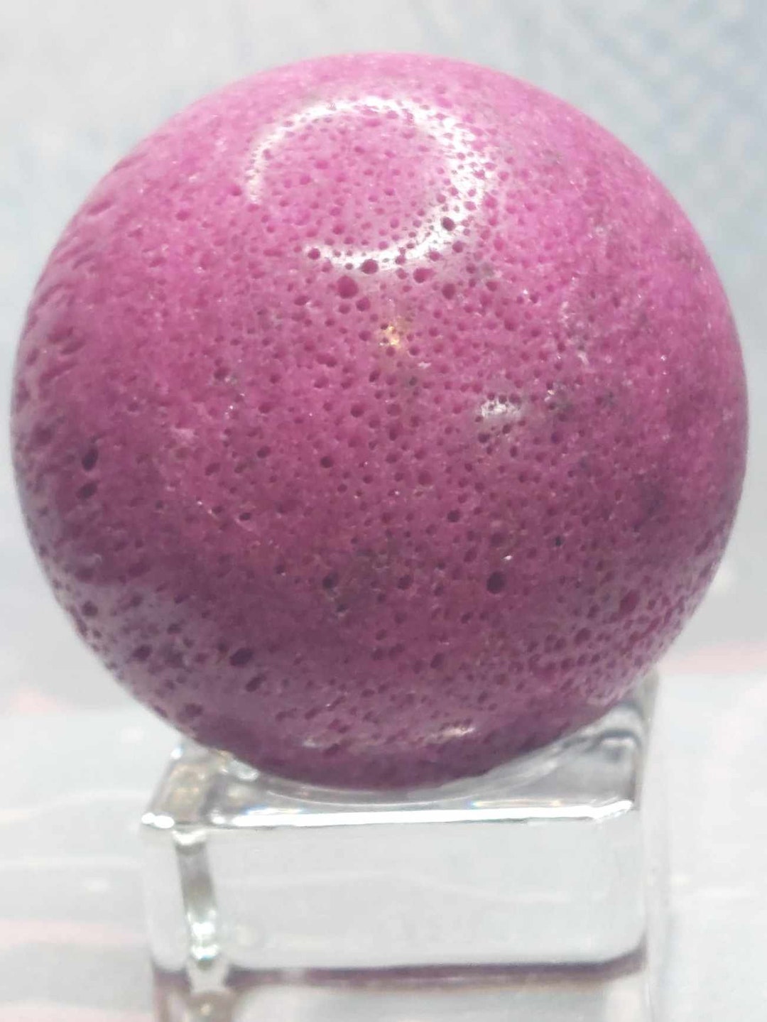 Ruby Sphere Crystal Orb Precious Stone UV Etsy