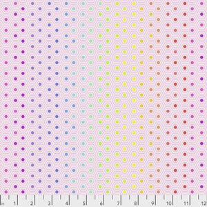 Tula Pink- True Colors Hexy Rainbow- PWTP151.SHELL- Half Yard