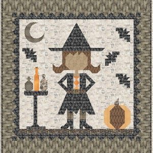 Little Witch Quilt Kit featuring Eclectic Elements- Seasonal by Tim Holtz- May 2025