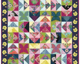Anna Maria Textiles- Fluttering Quilt Kit featuring Overdressed - January 2025