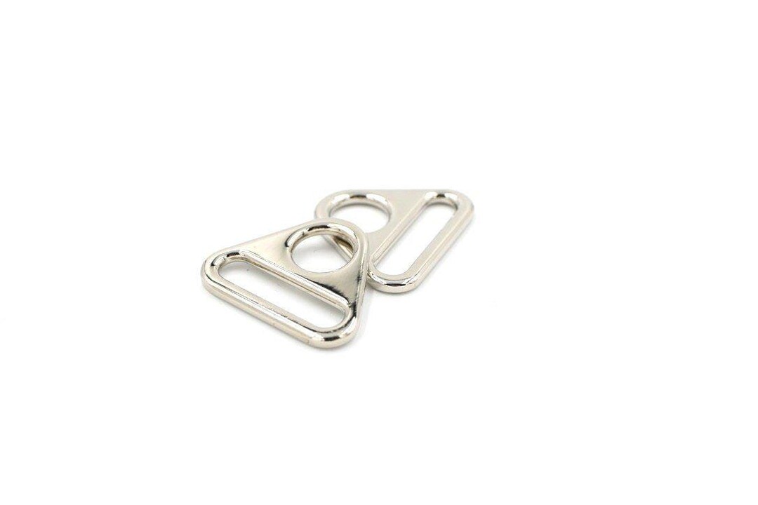 Silver 1 Inch (25mm) Triangle Ring- Set of 2 - Etsy