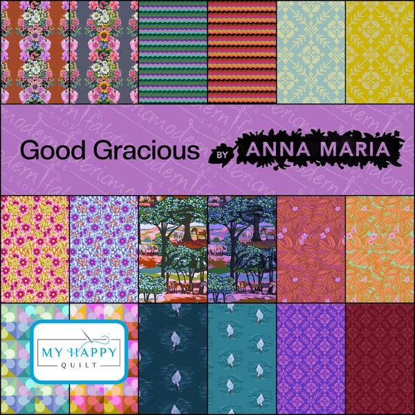 PRE-ORDINA Good Gracious di Anna Maria Horner - Fat Quarter Bundle - maggio 2024