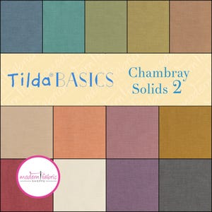 Chambray Básico - NOVAS Cores da Tilda - Pacote com Meio Metro