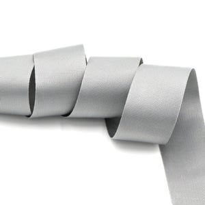 Grey 1.5 inch (38mm) width Nylon Webbing- by the yard