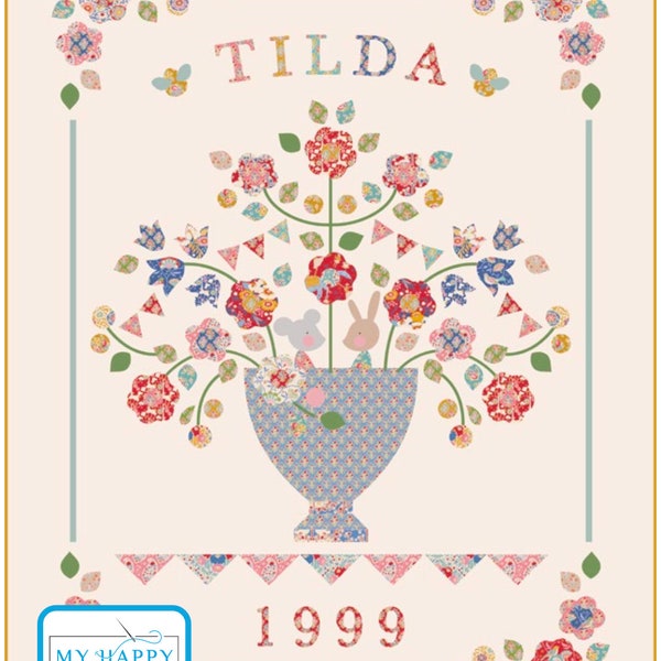 Tilda- Jubilee- Birthday Quilt Kit- Dove White- February 2024