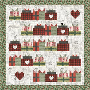 Gifts from the Heart Quilt Kit featuring Eclectic Elements- Seasonal by Tim Holtz- May 2025