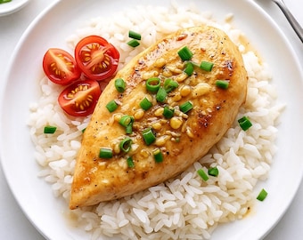 Frango com alho em 10 minutos • Receita de jantar para imprimir (PDF)