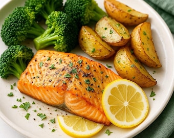 Receita de Jantar Saudável com Salmão e Baixo Colesterol (PDF)