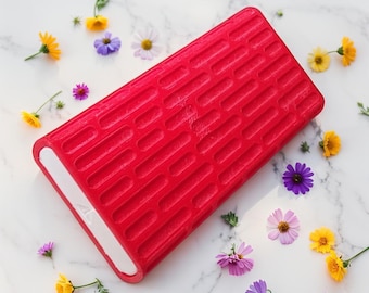 Organizador de comprimidos semanal vermelho: caixa de medicamentos de viagem estilosa