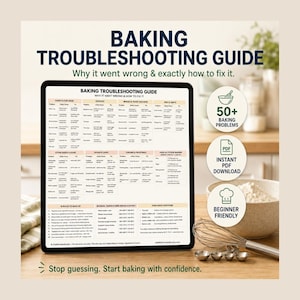 Baking Troubleshooting Guide | Fix Common Baking Problems (PDF Download)