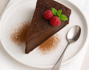 Glutenvrij chocoladedessert, eenvoudig recept pdf • Bloemloze, rijke chocolade