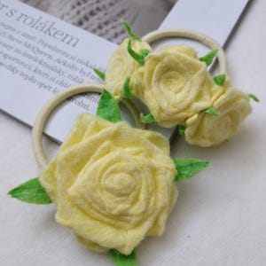 Stylish Set of 2 Handmade Floral Hair Scrunchies – Elegant Hair Accessories, Gift for Women & Girls