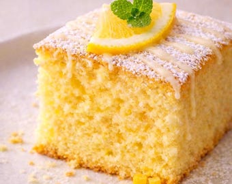 Receita de Bolo de Limão em PDF | Bolo Leve e Aerado Sem Fermento em Pó