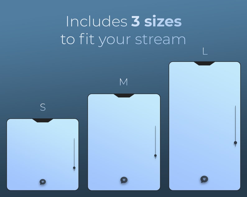 Twitch Chatbox Minimal, Baby Blue Color Simple Chat Box for Streamers ...