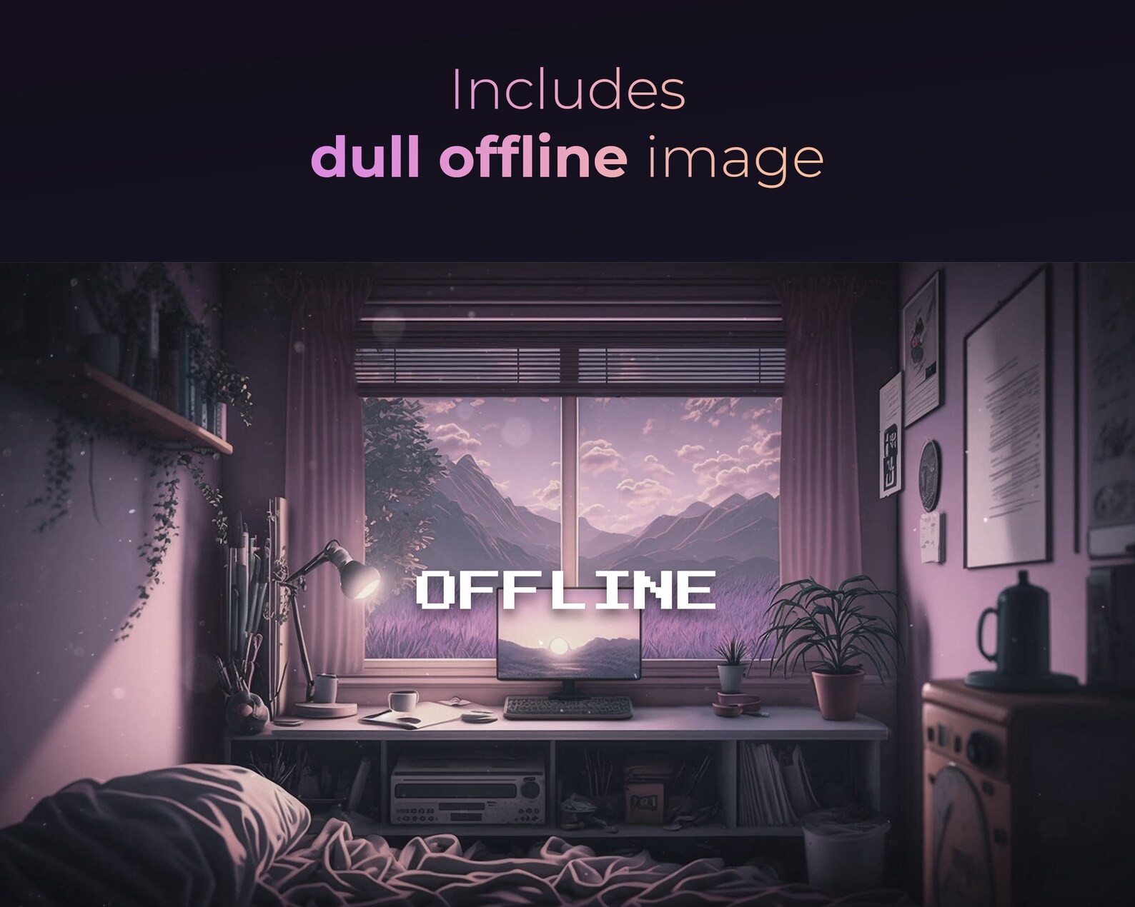 4 Stream Screens | Lofi Stream Screens | Animated Background | Vtuber ...