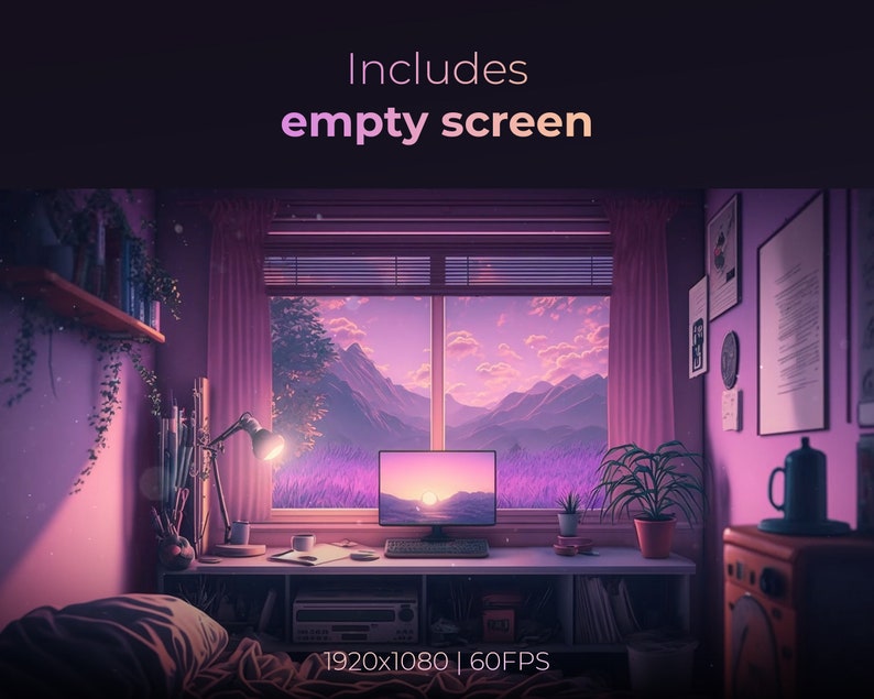 4 Stream Screens | Lofi Stream Screens | Animated Background | Vtuber ...