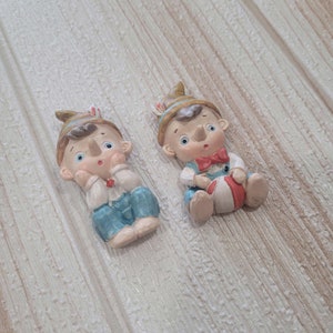 Rare Figurine Pinocchio Sur Skateboard – Magnéto Aimanté, Peluche Vintage