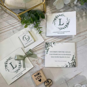 Segnaposto “Libro” Personalizzato con Grafica, Frase e Cioccolatino (Minimo 20 pz)
