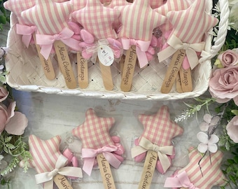 Personalized Blush Pink Star Stick with Name or Initial
