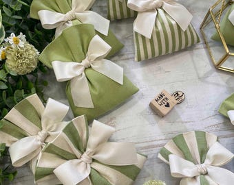 Kiwi and Cream Green Tailored Bag