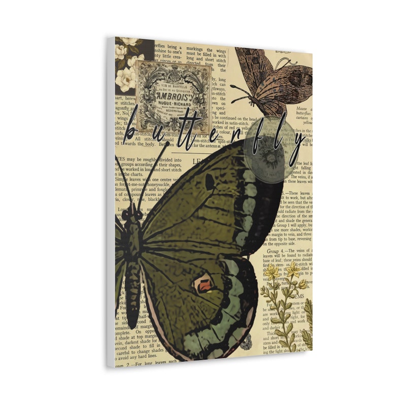 Vintage Butterfly Wall Art Aesthetic Printable Wall Art With Retro