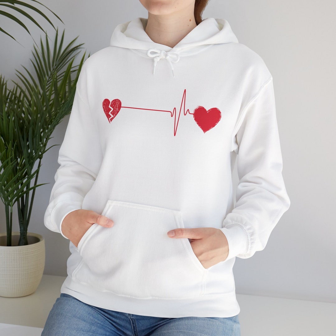 Back Damaged Heart Pullover