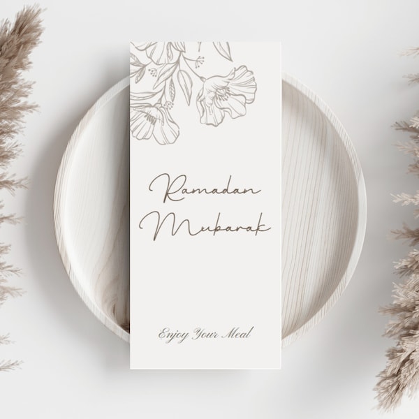 Ramadan Table Decoration Ramadan Place Card Printable Ramadan Sofra Card Ramadan Decor Digital Template Iftar Plate Card Gifts For Ramadan