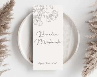 Ramadan Table Decoration Ramadan Place Card Printable Ramadan Sofra Card Ramadan Decor Digital Template Iftar Plate Card Gifts For Ramadan