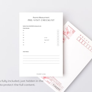 Site Measure Checklist Interior Design Room Measuring Template Interior ...