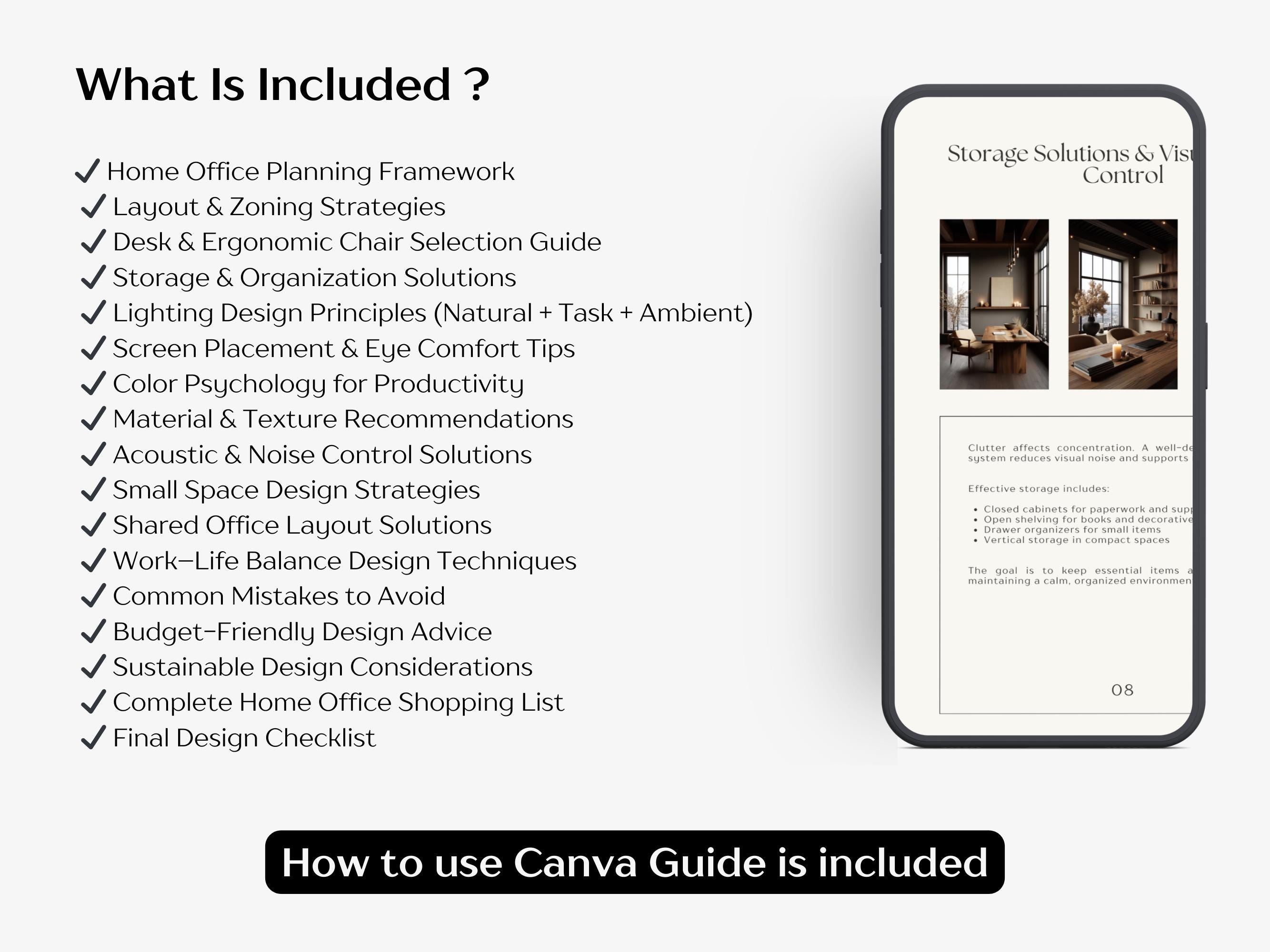 Interior Design Ebook, PLR Canva E-book, Home Office Ebook, Interior ...