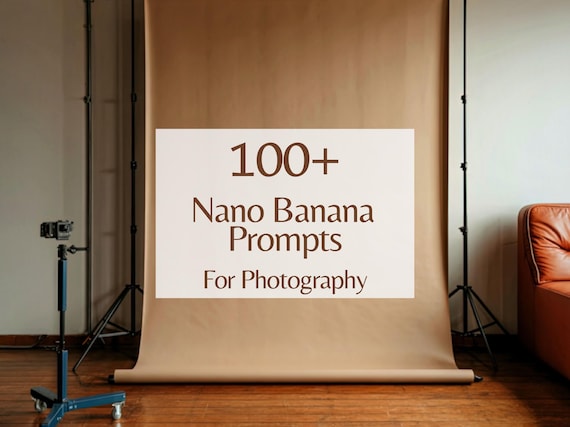 Nano Banana Prompts For Photography, AI Prompts Photographers, Photo Editing AI Prompts, Portrait Photography Templates PDF