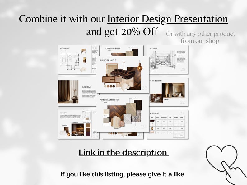 Interior Design Portfolio Template Canva, Earthy Interior Design ...