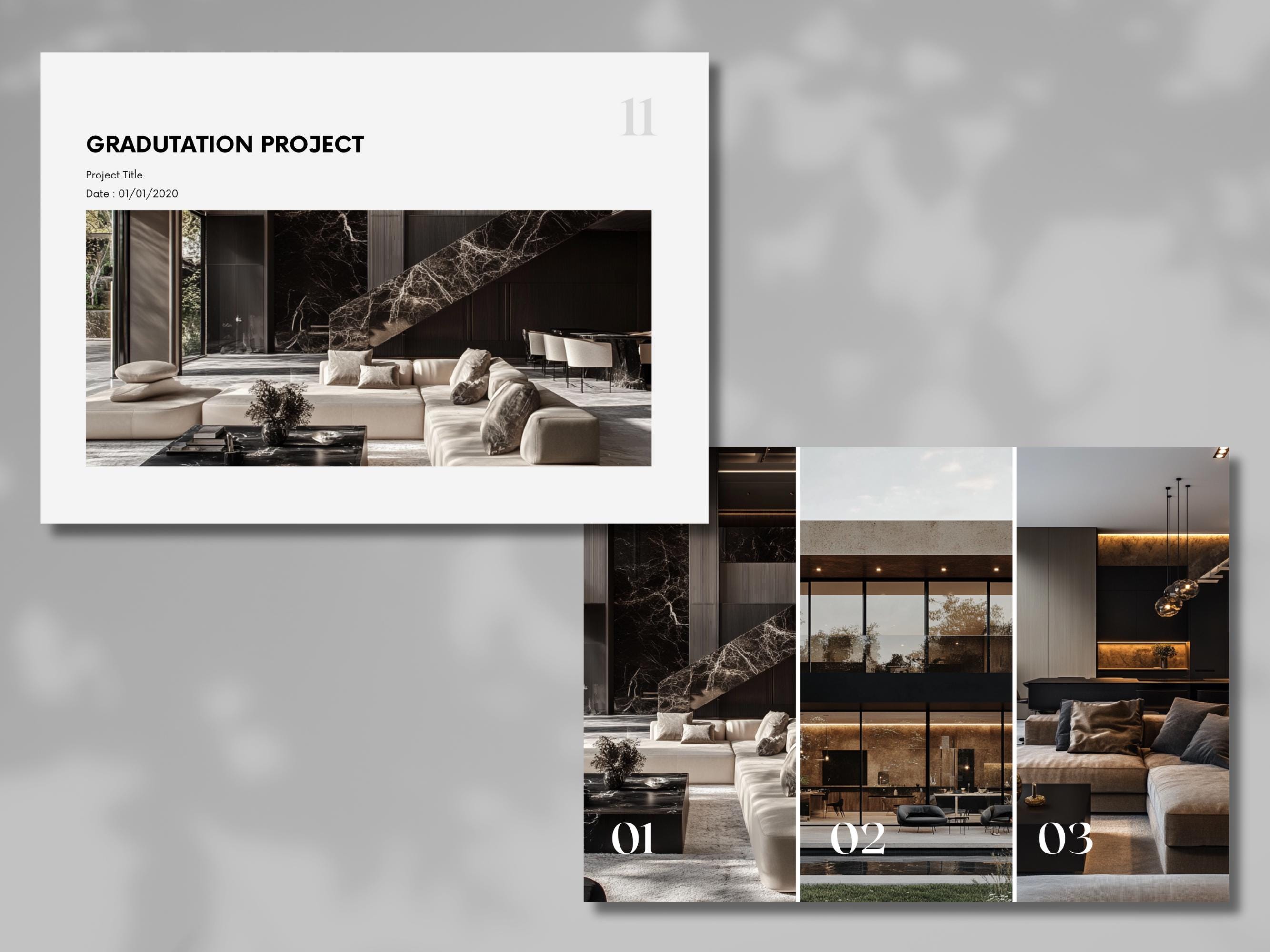 Interior Design Portfolio Template, Luxury Interior Design Template ...