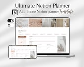 Notion Life Planner Ultimative Notion Vorlage All In One Beige Planer Notion Dashboard Das Mädchen Ästhetik Minimalist Produktion Journal