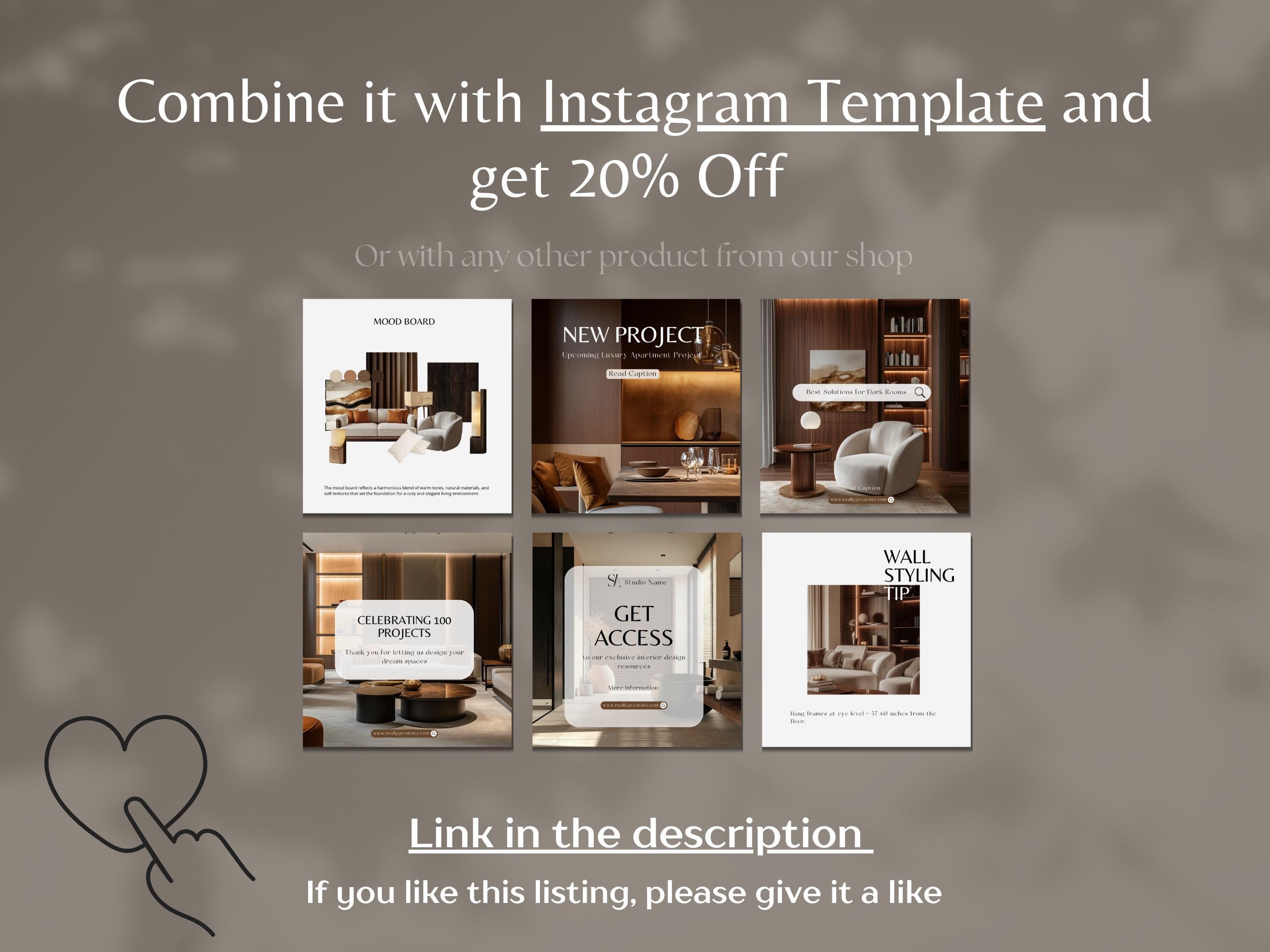 Interior Design Bundle, Interior Design Portfolio Template, Luxury ...