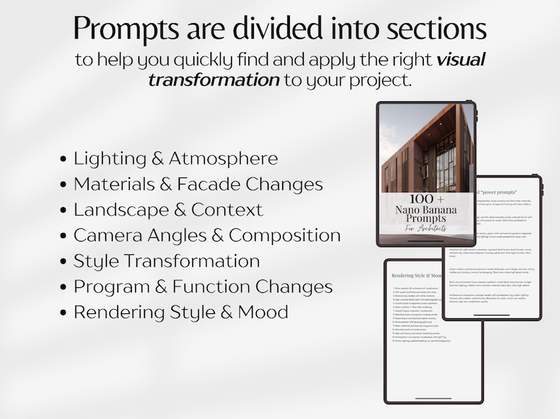 Nano Banana Prompts for Architects, Architecture AI Prompts, Rendering ...