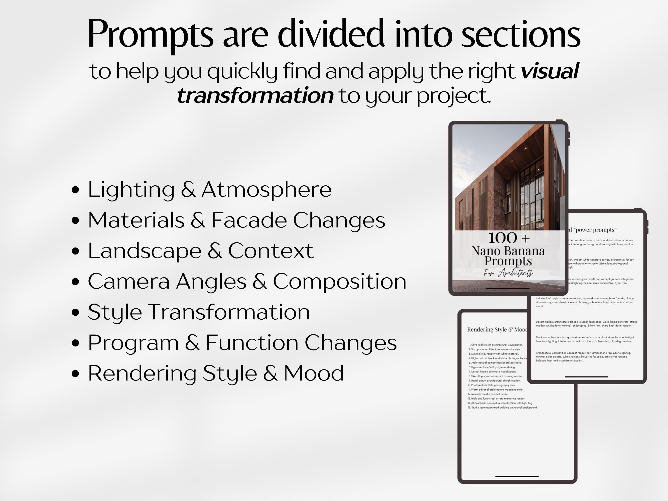 Nano Banana Prompts for Architects, Architecture AI Prompts, Rendering ...