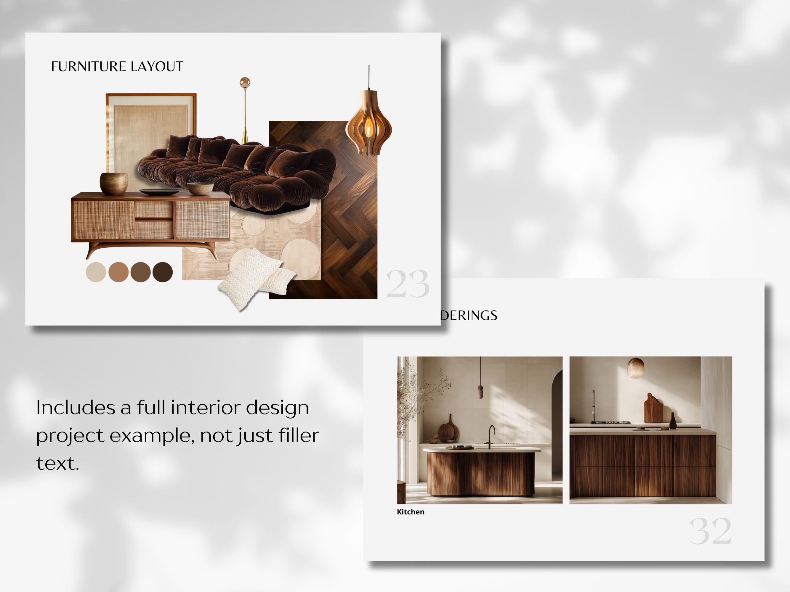 Interior Design Presentation Template, Interior Design Project Proposal ...