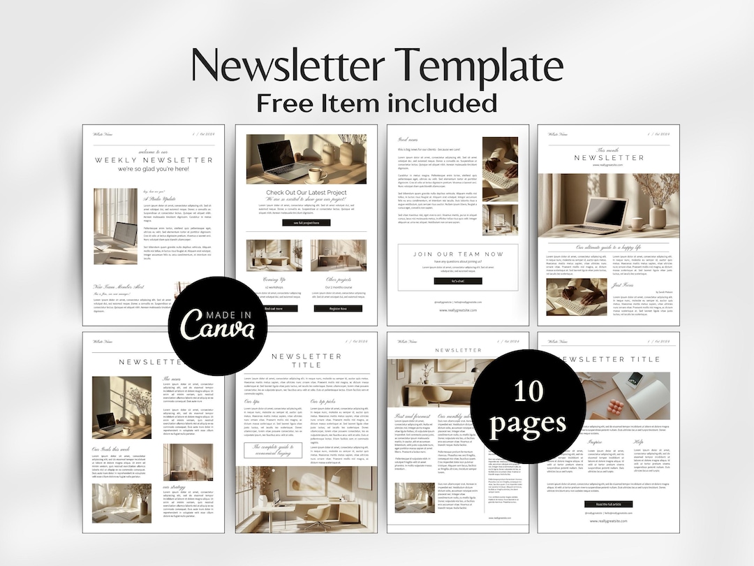 Newsletter Template, Email Marketing Template, Client Welcome Email ...