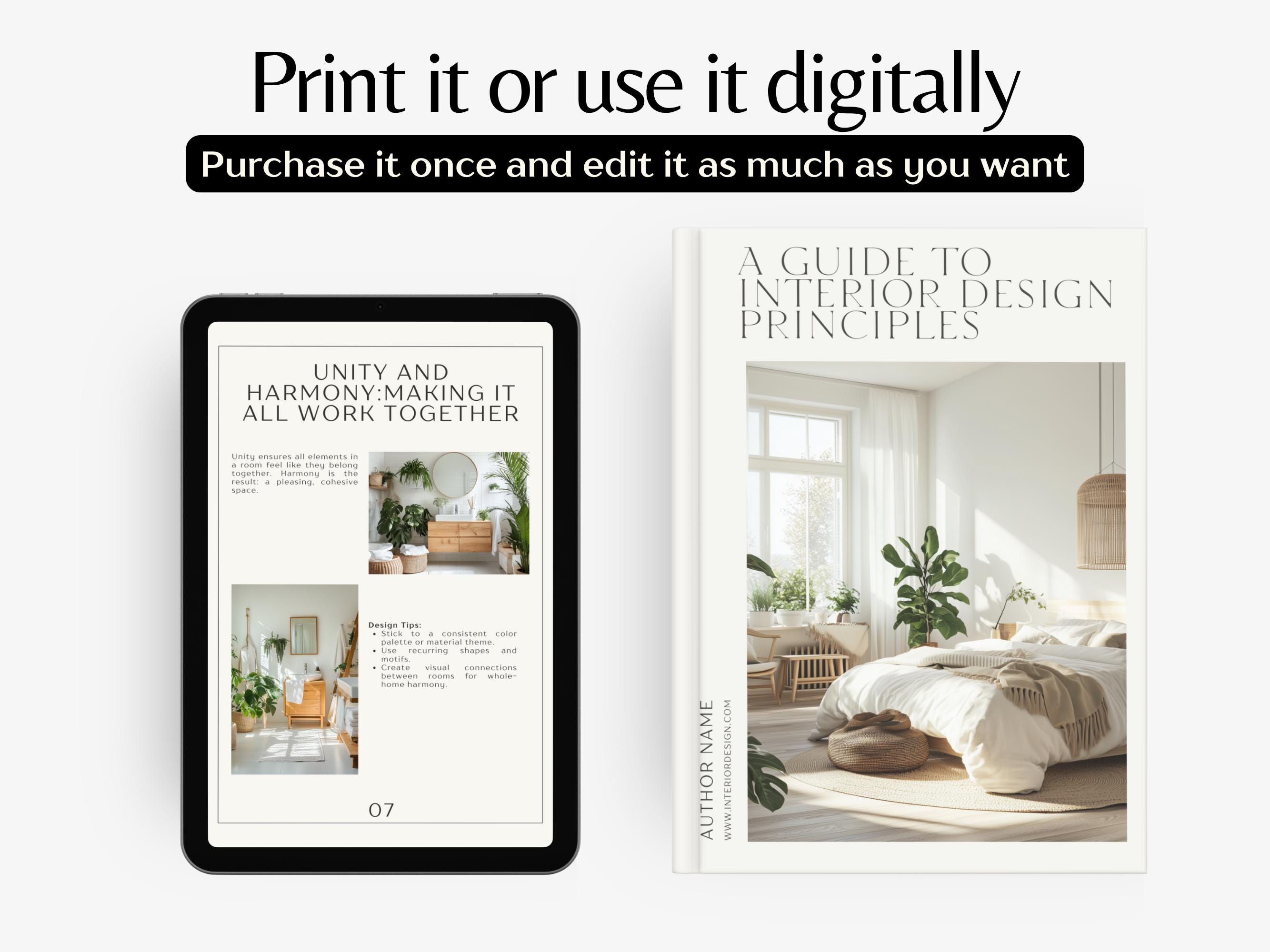 Interior Design Ebook, PLR Canva E-book, Home Decor Ebook, Interior ...