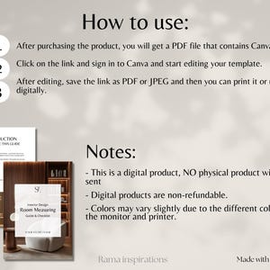 Site Measure Checklist Interior Design Room Measuring Template Interior ...