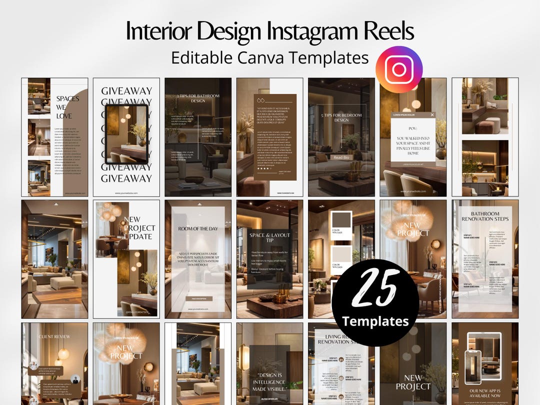 Interior Design Instagram Reels Template, Interior Design Instagram ...